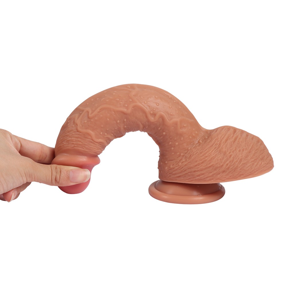 Dildo Series Buru 22 cm Çift Katmanlı Natural Realistik Penis