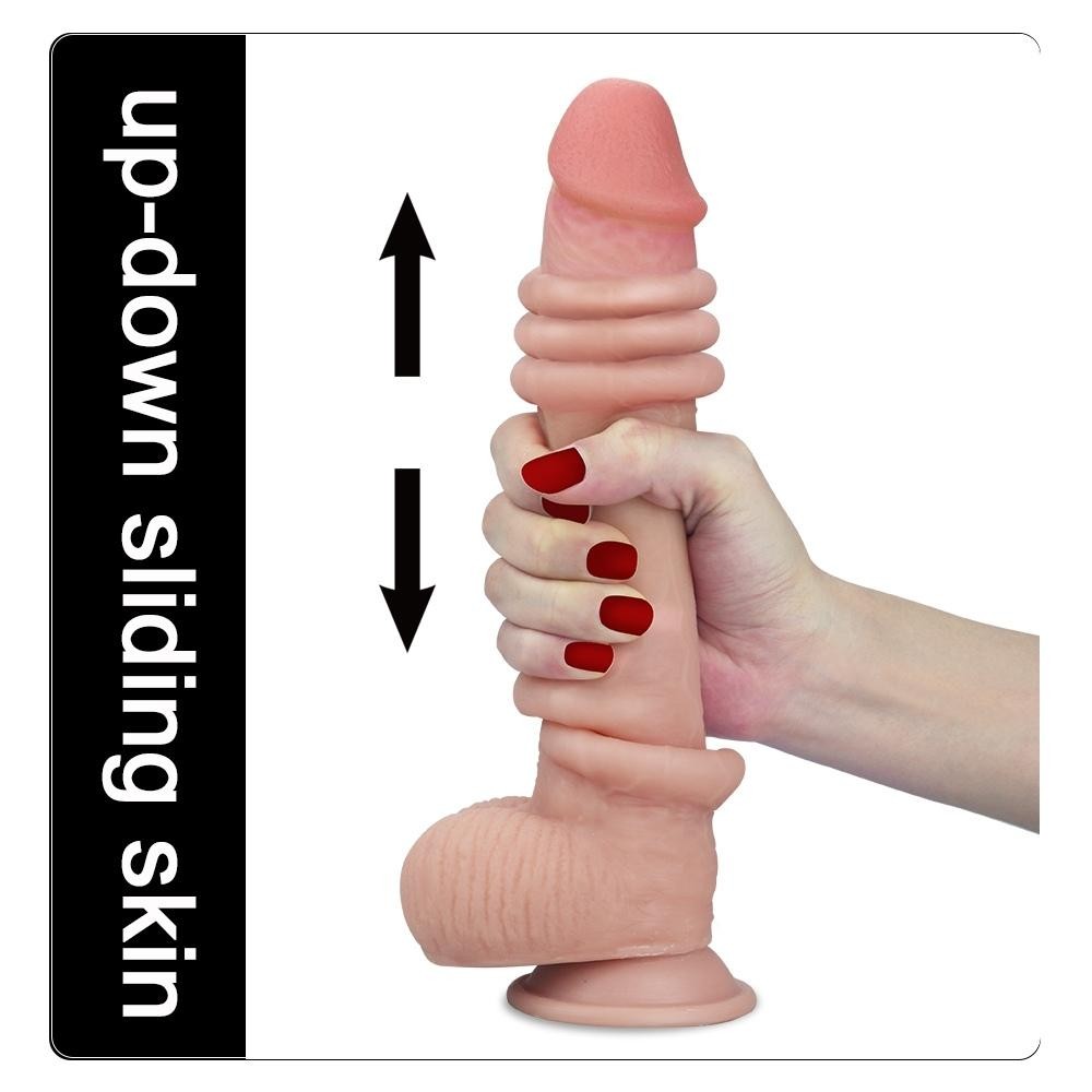 Lovetoy Sliding Skin Hareketli Deri Özellikli Realistik Penis 23 cm