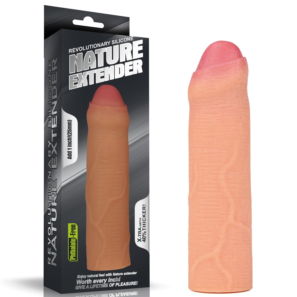 Lovetoy Nature Extender Et Dokulu Gerçekçi Sünnetsiz Penis Kılıfı