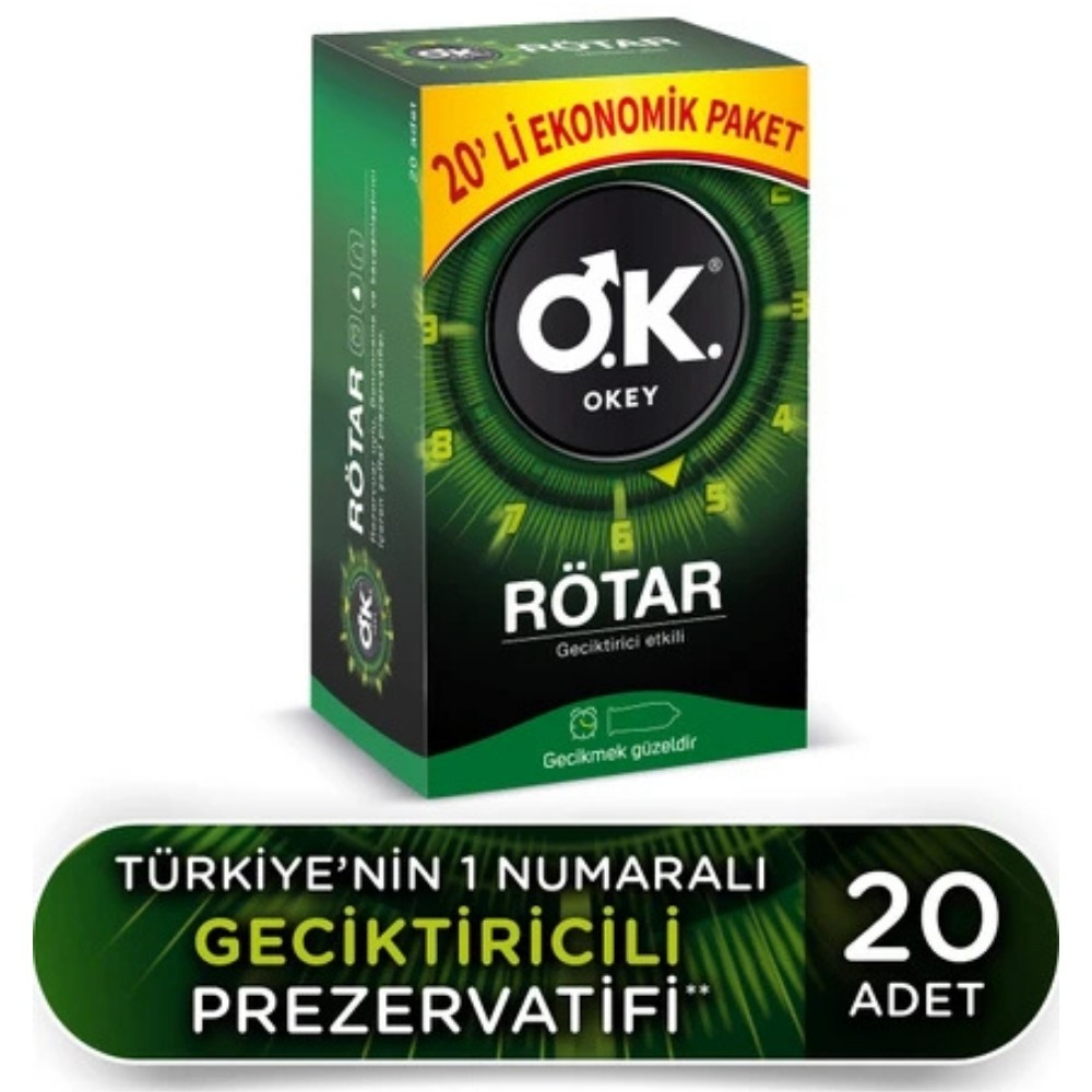 Okey Rötar 20'li Prezervatif