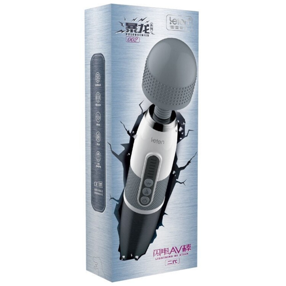 Leten Massager Lightning Medium Head Magic Masaj Wand Vibrator