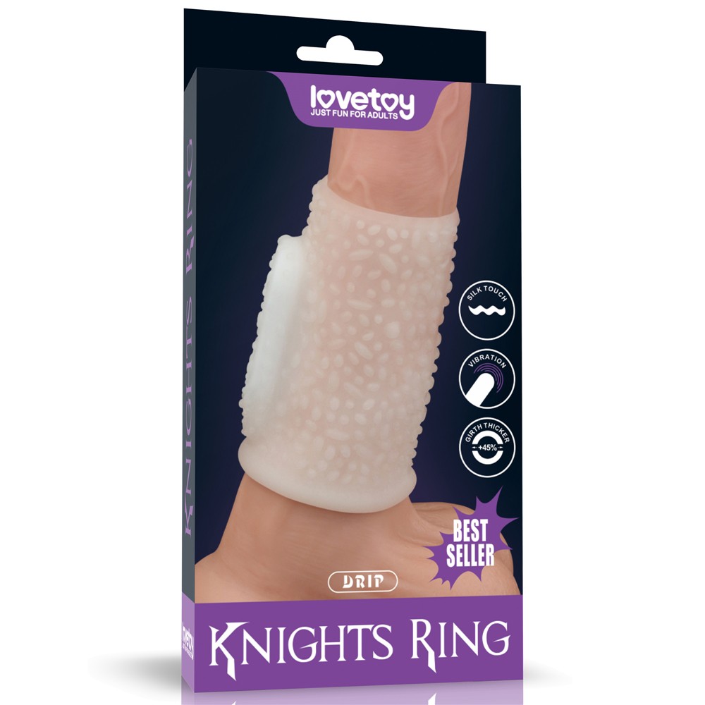 Lovetoy Drip Knights Ring Titreşimli Yarım Penis Kılıfı