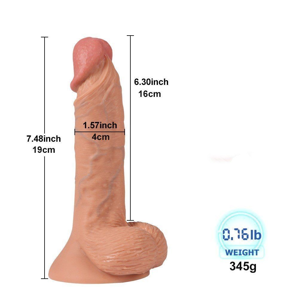 Dildo Series New Tyler 19 cm Aktif Deri Penetrasyon Realistik Penis