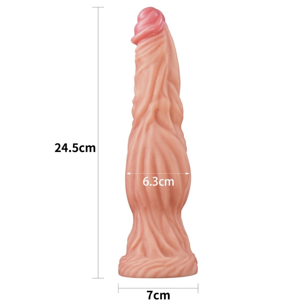 Lovetoy Nature Cock Silicone 24.5 Cm Doğal Dokulu Realistik Penis