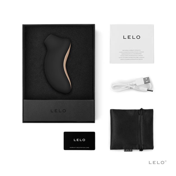 Lelo Sona Sonic Clitoral Massager Emiş Güçlü Vibratör Black