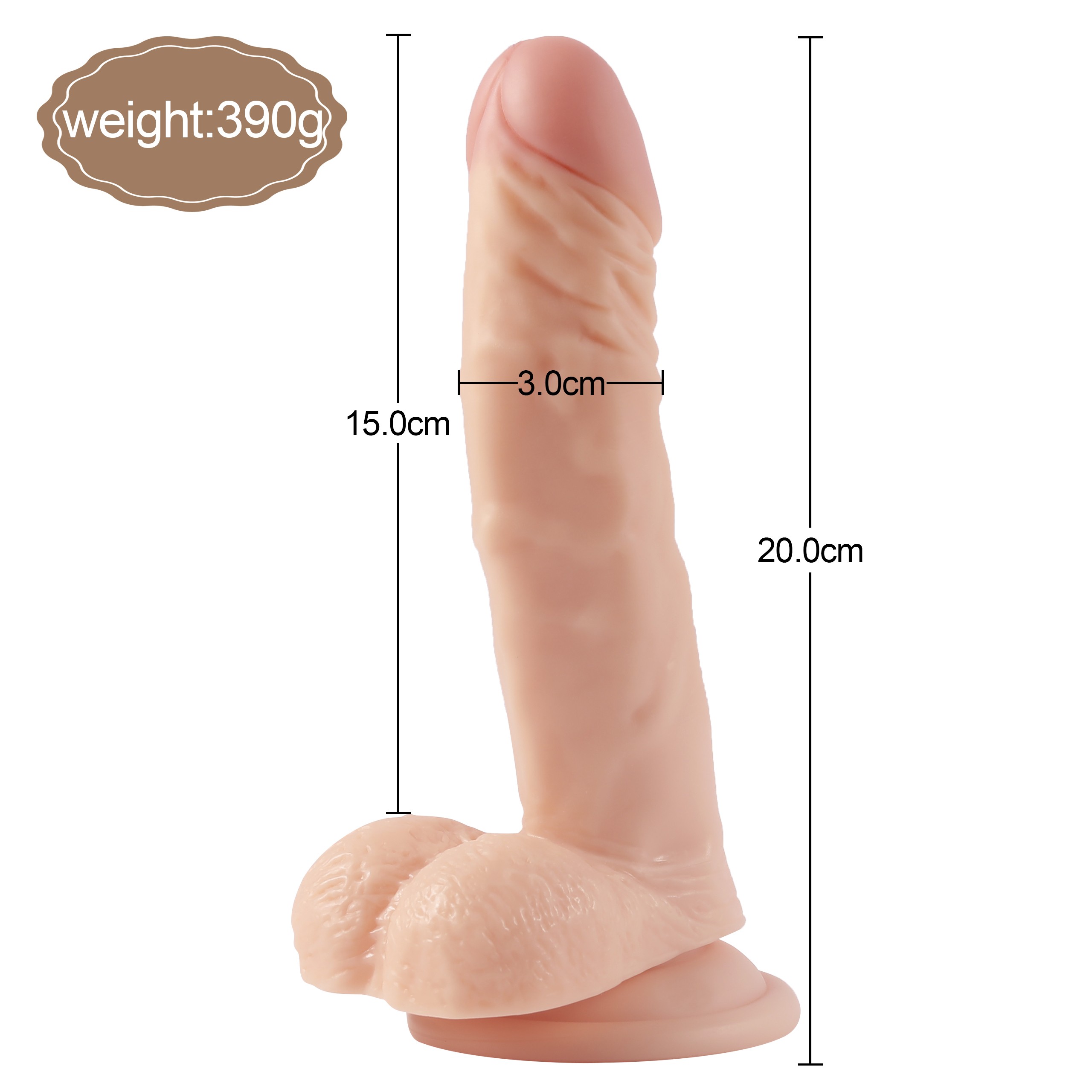 Dildo Series Magic Dream 21 Cm Vantuzlu Raelistik Penis