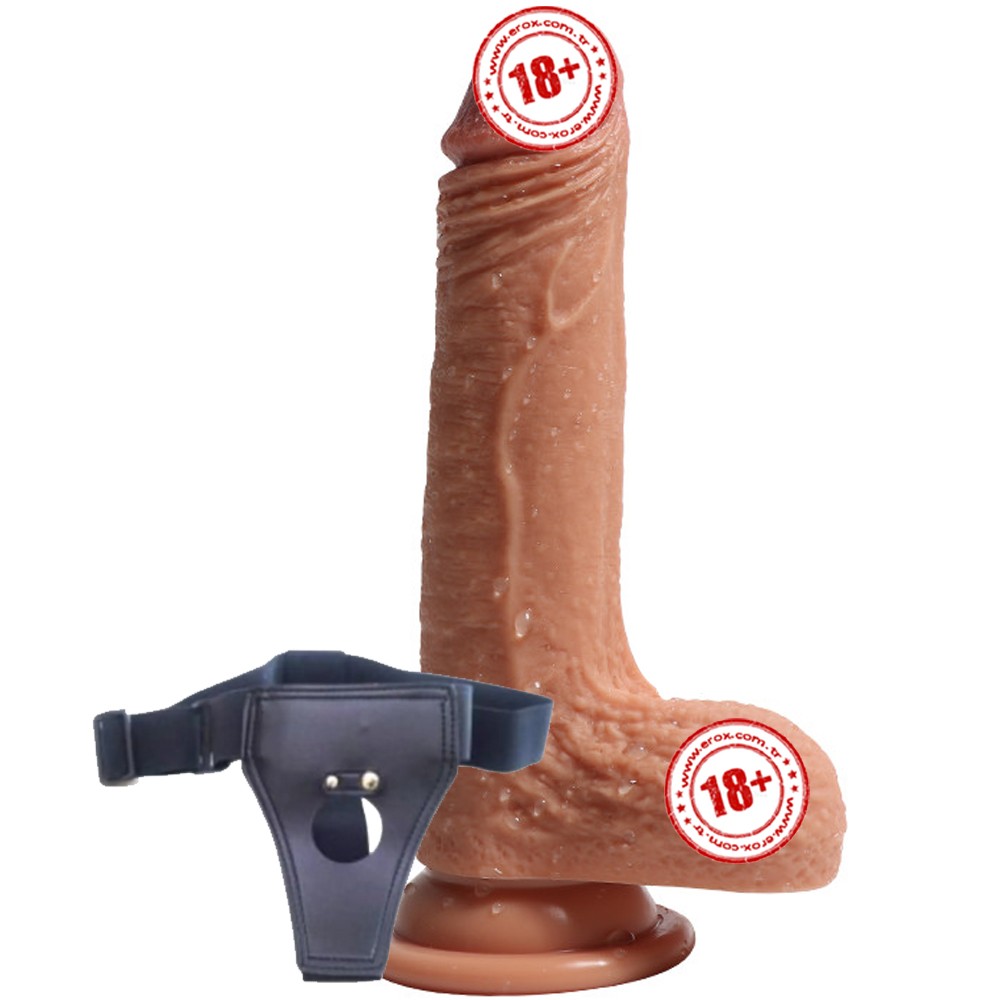 Shequ Crowley Dildo Series Belden Bağlamalı 18 cm Strapon Realistik Penis