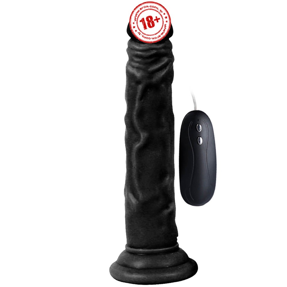 Xise Dildo Series Naturo 18.5 cm Titreşimli Realistik Penis XS-WBC10024-Black