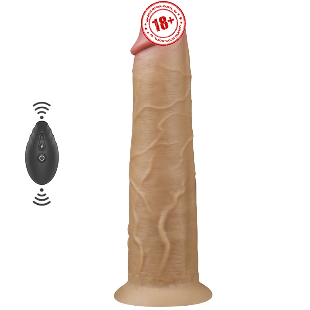 Lovetoy Dual Layered Platinum Silicone 22.8 Cm Titreşimli Realistik Penis