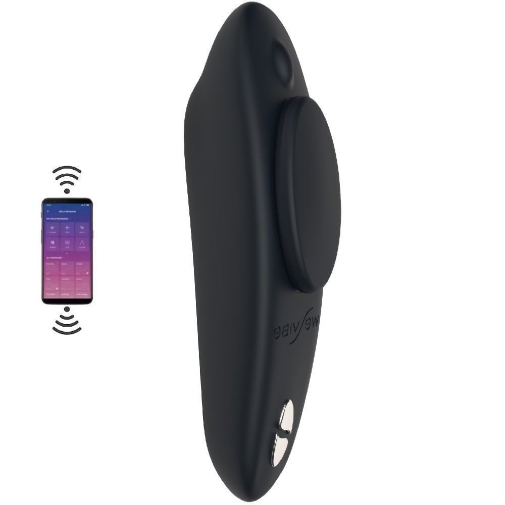 We-Vibe Moxie+ Telefon Kontrollü Uzaktan Kumandalı Giyilebilir Vibratör - Black