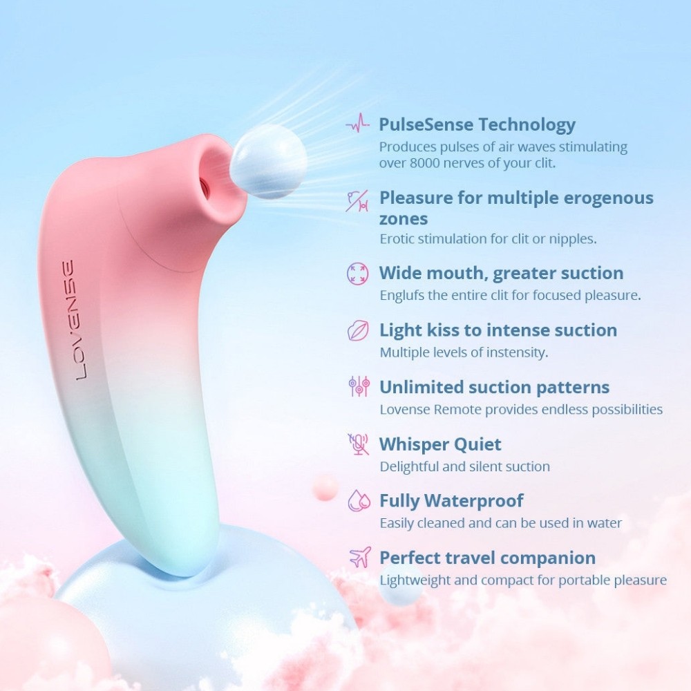 Lovense Tenera 2 Telefon Kontrollü Emiş Güçlü Vibratör