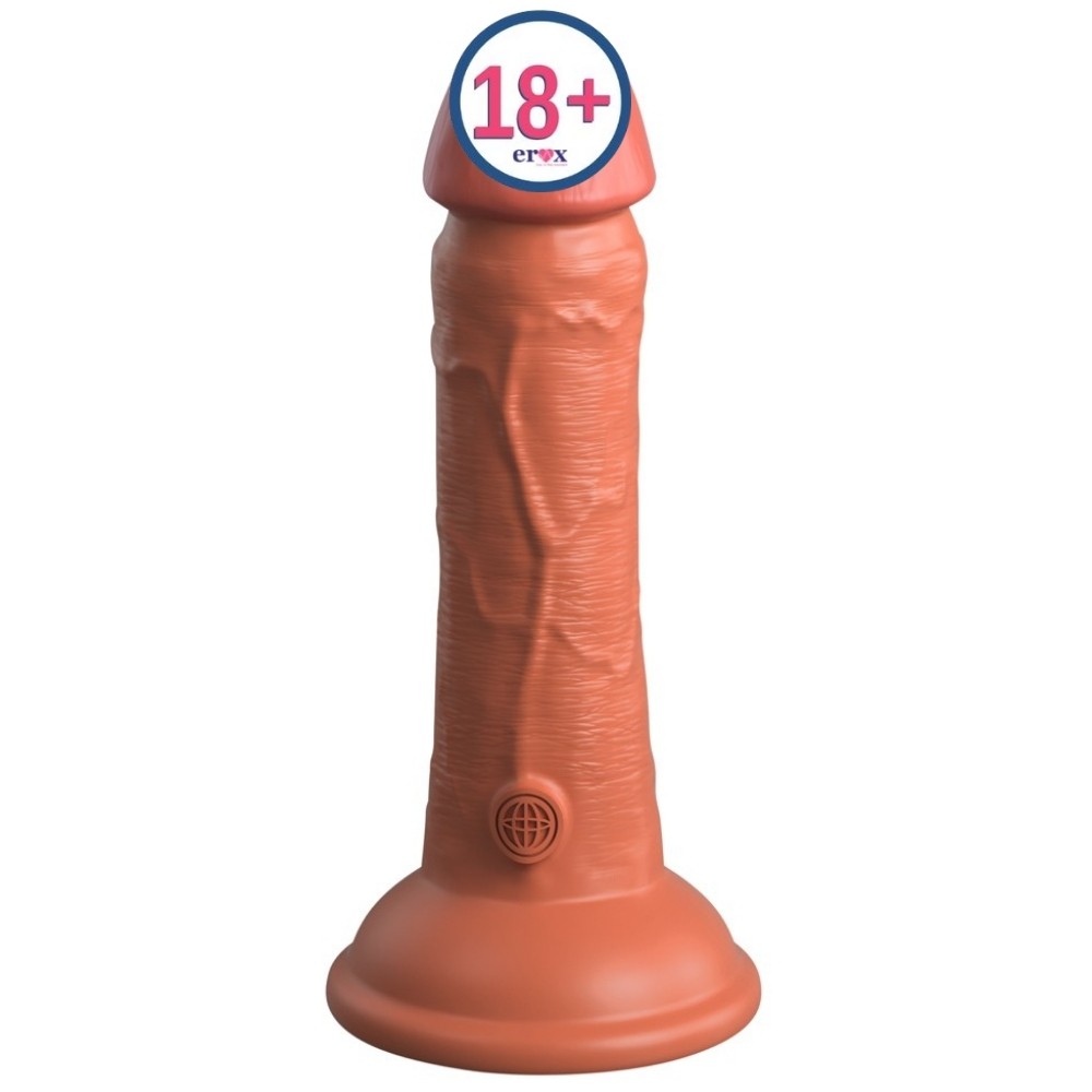 Pipedream King Cock Elite 6 İnch Dual Density Silicone Cock Realistik Penis - Brown
