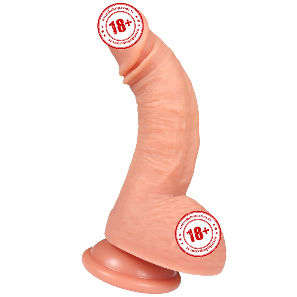 Shequ Dildo Series Ercules Curve Natural Doku 22 cm Realistik Penis