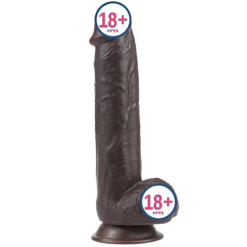 Lovetoy Sliding Skin Dual Layer Black Hareketli Deri Özellikli 23.5 Cm Realistik Penis