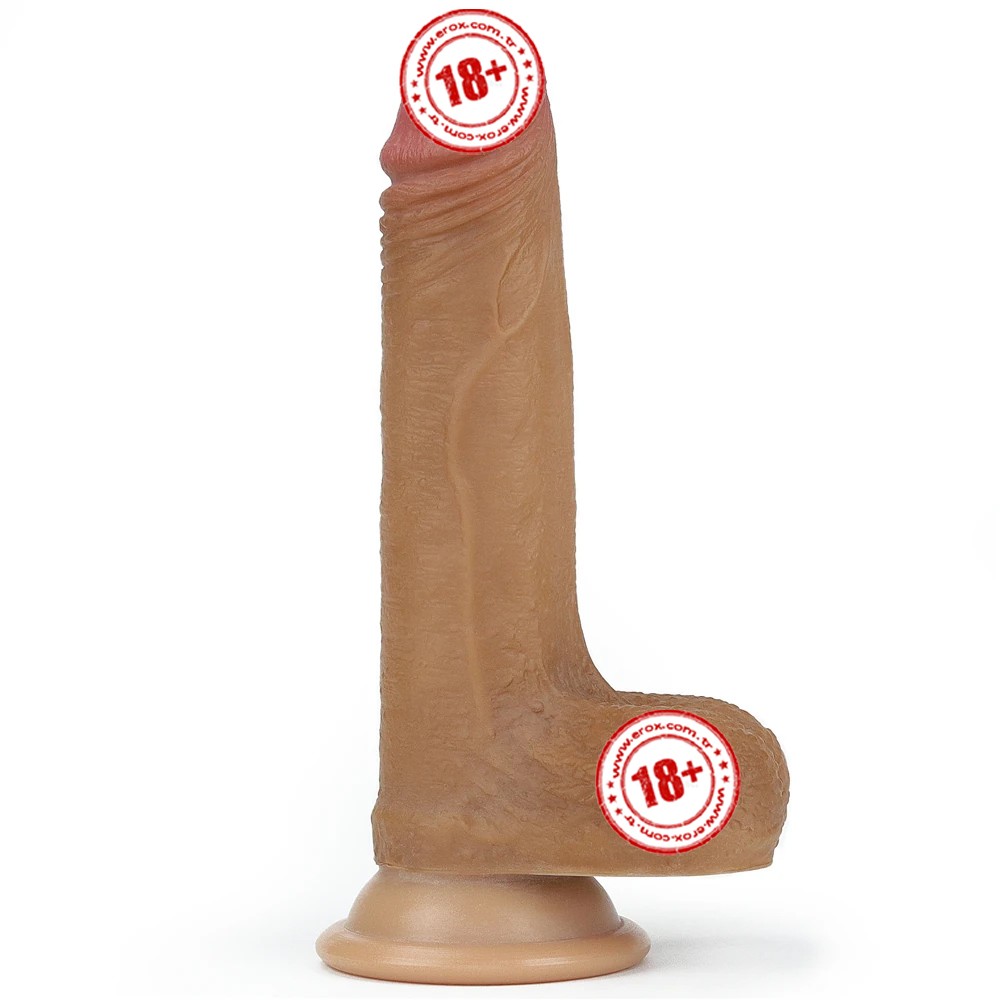 	Lovetoy Dual Layered Silicone Cock 18 cm Realistik Penis LV4001B
