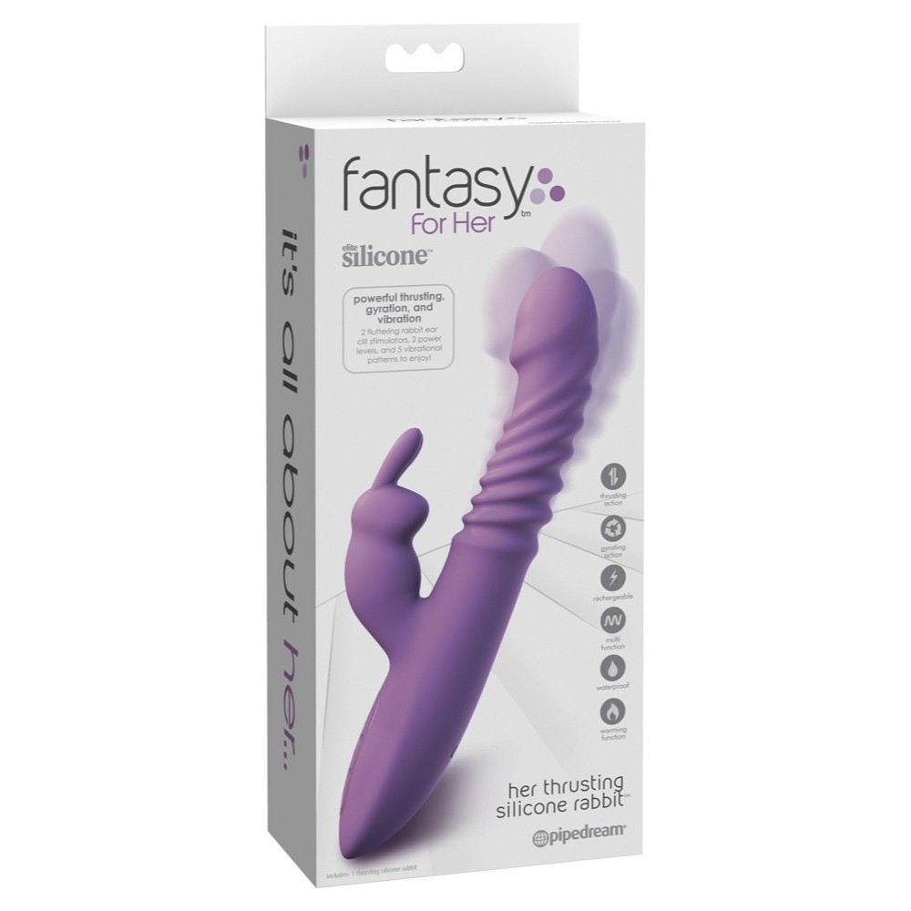 Pipedream Fantasy For Her Thrusting Isıtmalı ve Hareketli Rabbit Vibratör