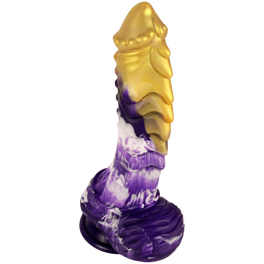 Shequ Jelly Dildo Series Monster 37 Realistik Penis SQ-WBD10115-Yellow