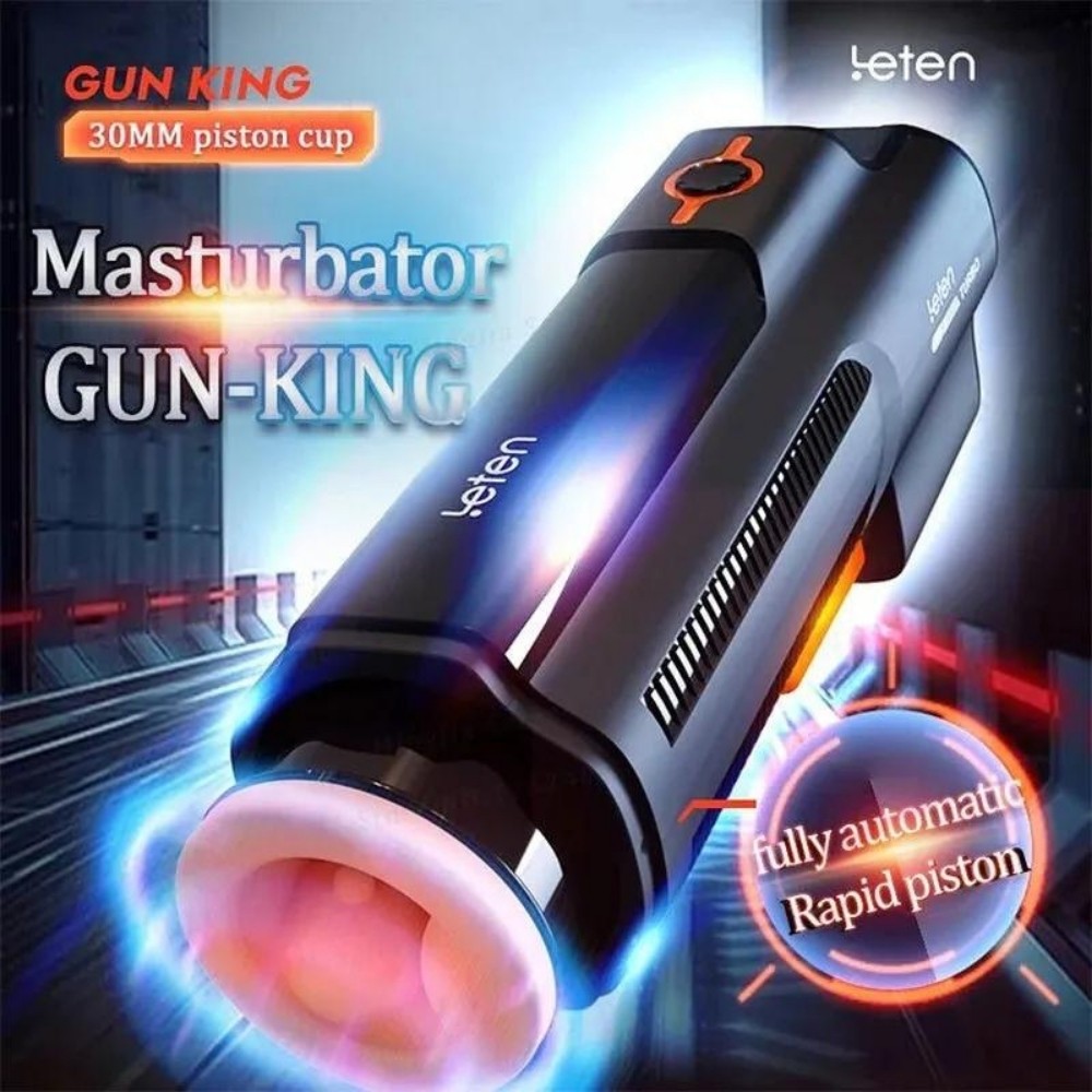 Leten King Gun İleri Geri Hareketli ve Emiş Güçlü Masturbator