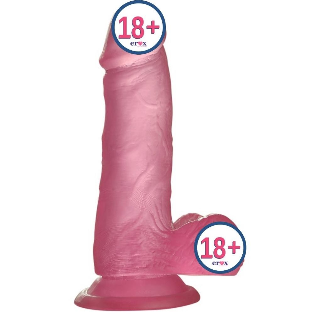 Lovetoy Jelly Studs 15 cm Jel Dokulu Pembe Dildo