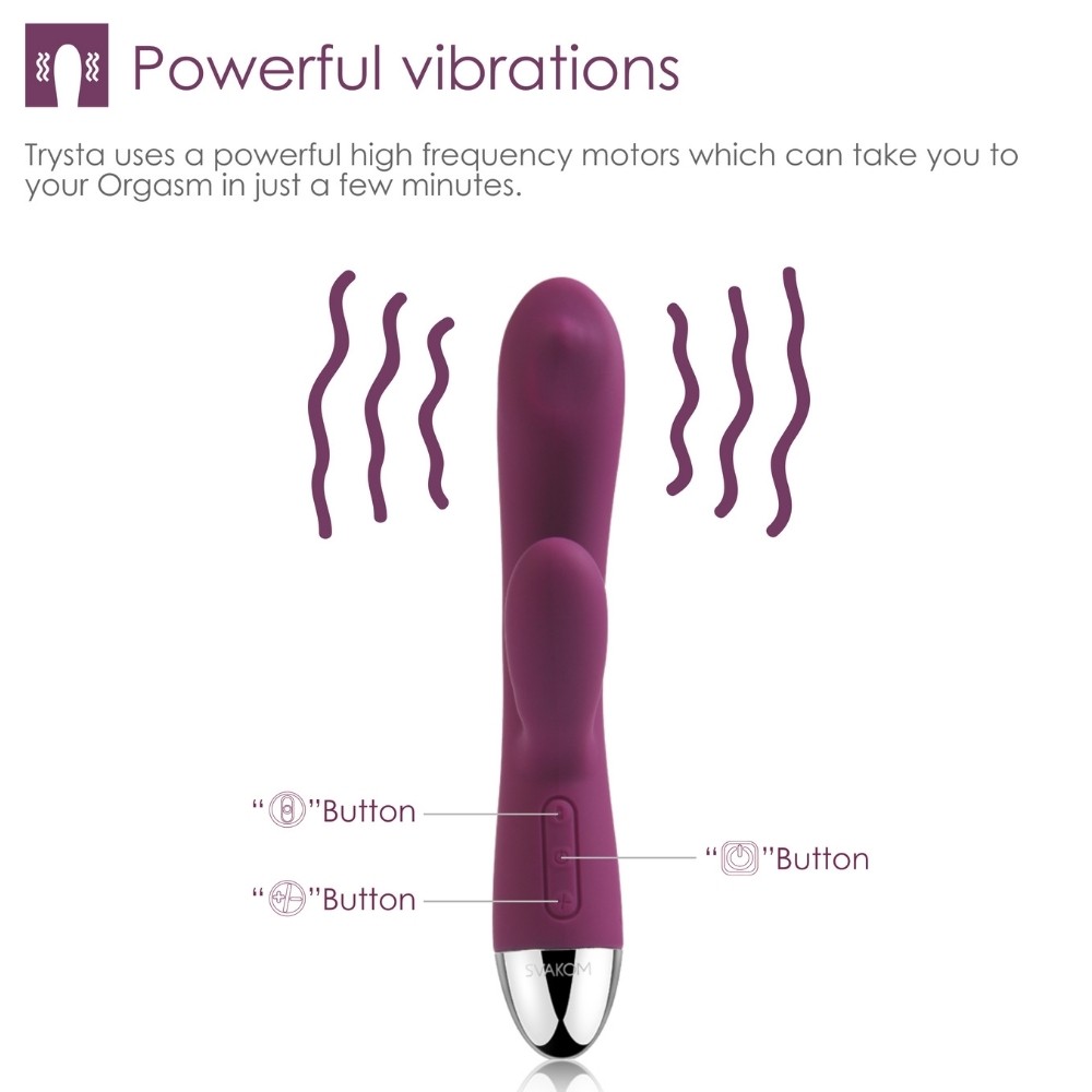 Svakom Trysta Hedefli Dönen G-Spot Rabbit Vibrator Purple