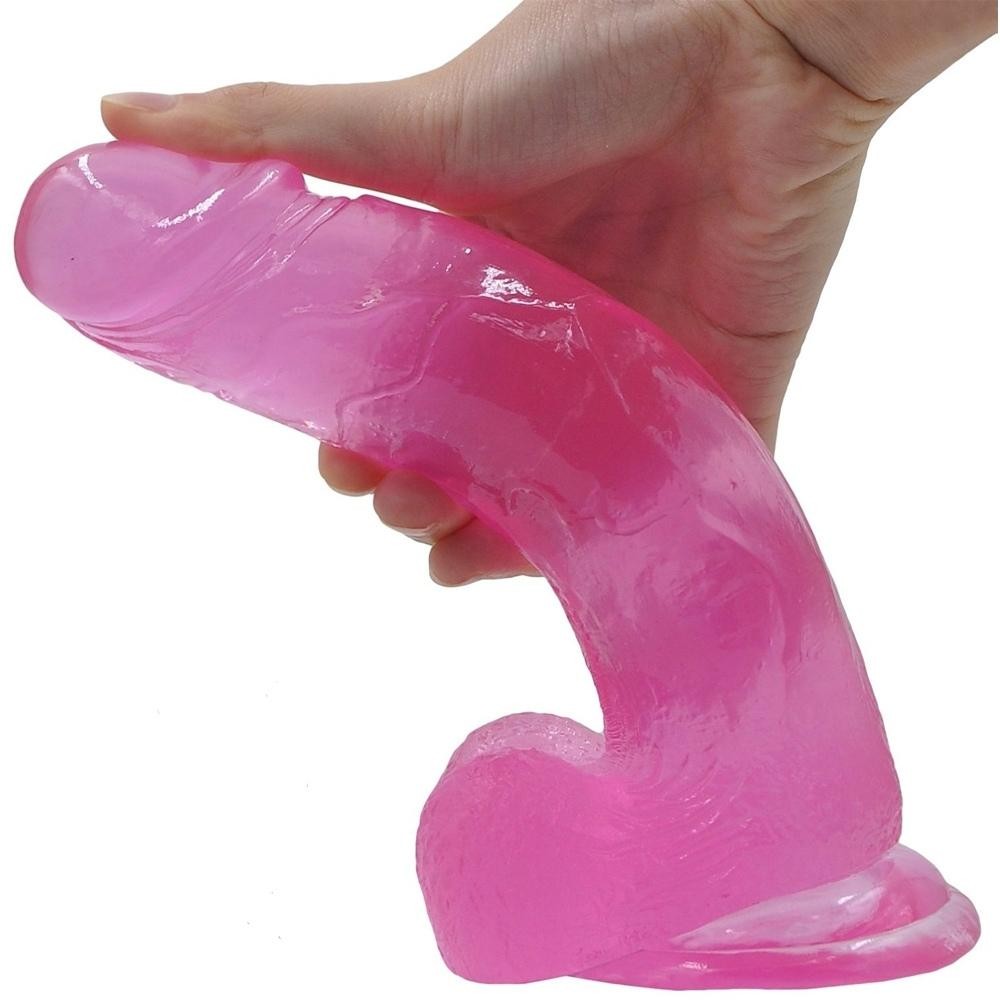 Lovetoy Jelly Studs 20 cm Jel Dokulu Pembe Dildo