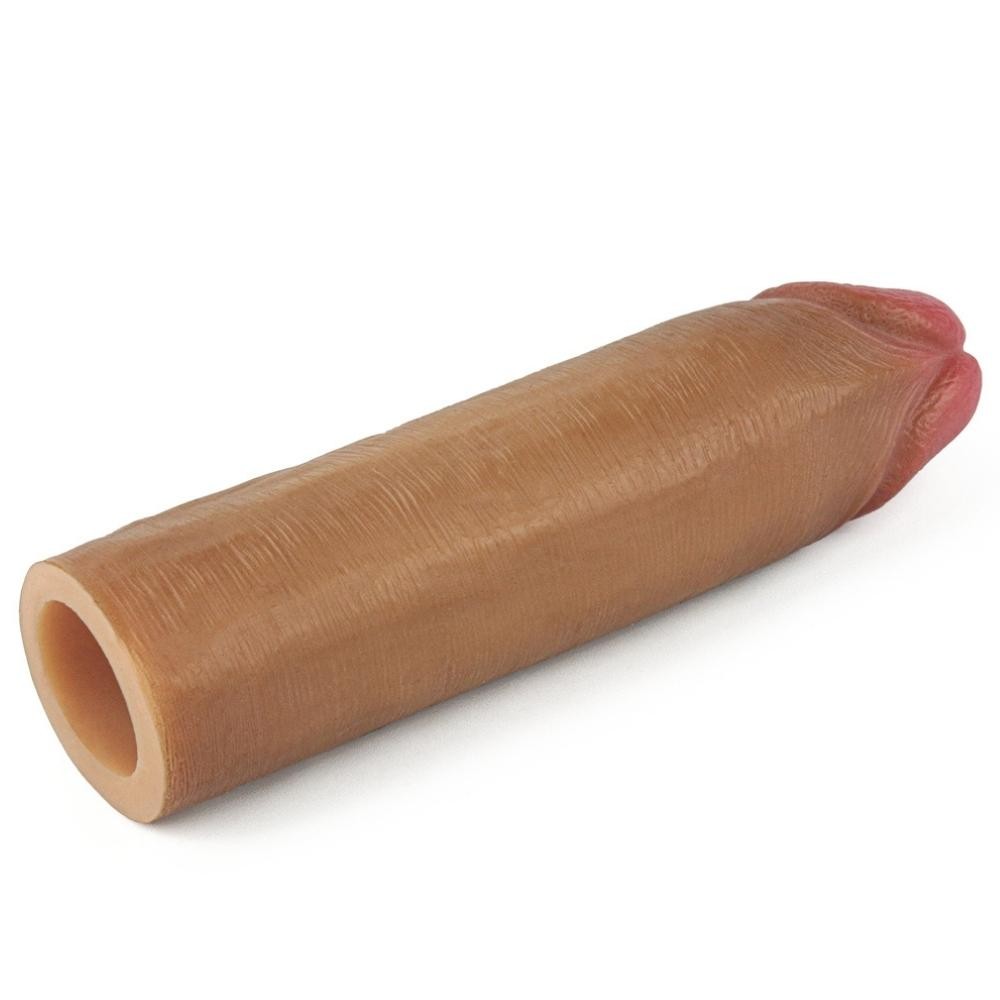 Lovetoy Nature Extender Et Dokulu Brown Penis Kılıfı