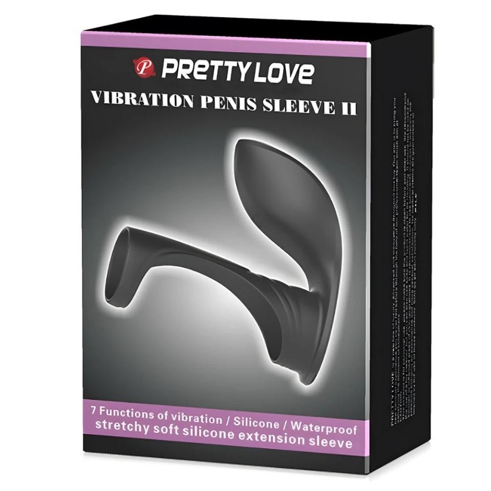 Pretty Love Vibration Penis Sleeve II Stretchy Titreşimli Penis Halkası