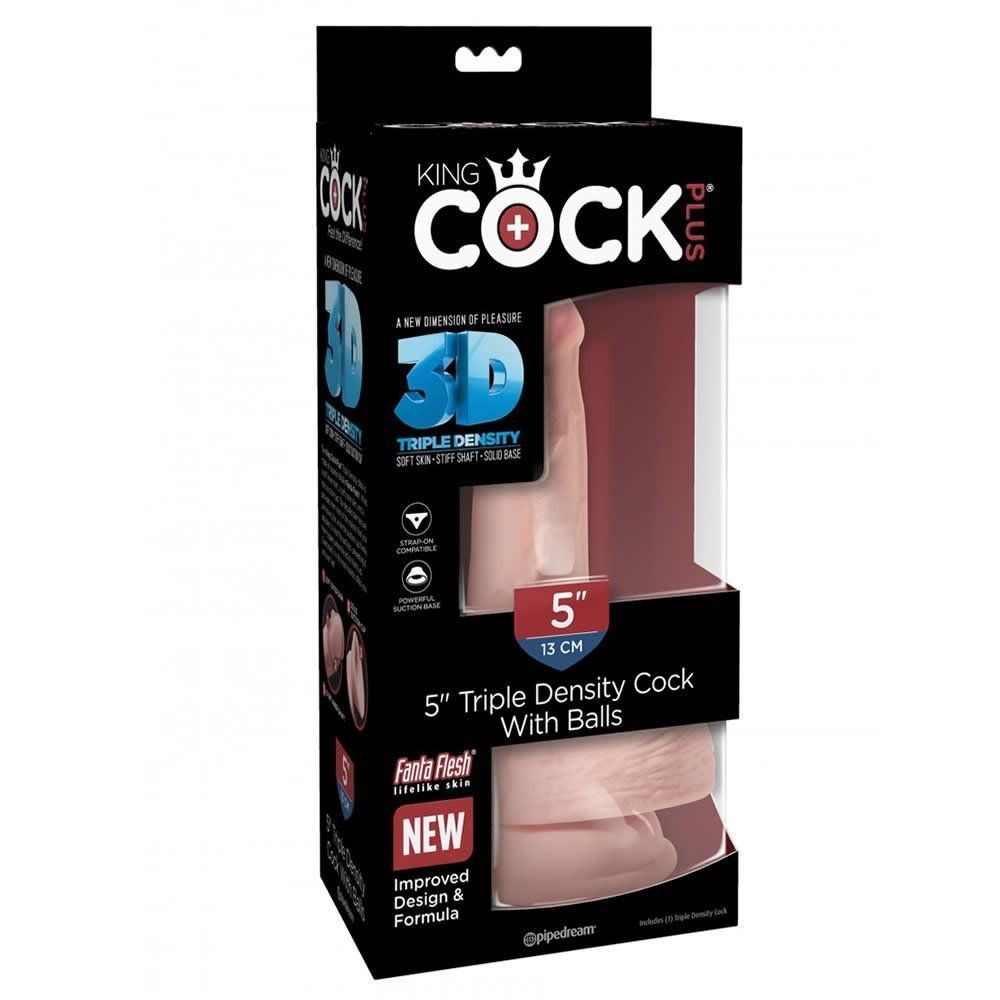 King Cock Triple Density 13 Cm 3D Gerçekçi Realistik Penis