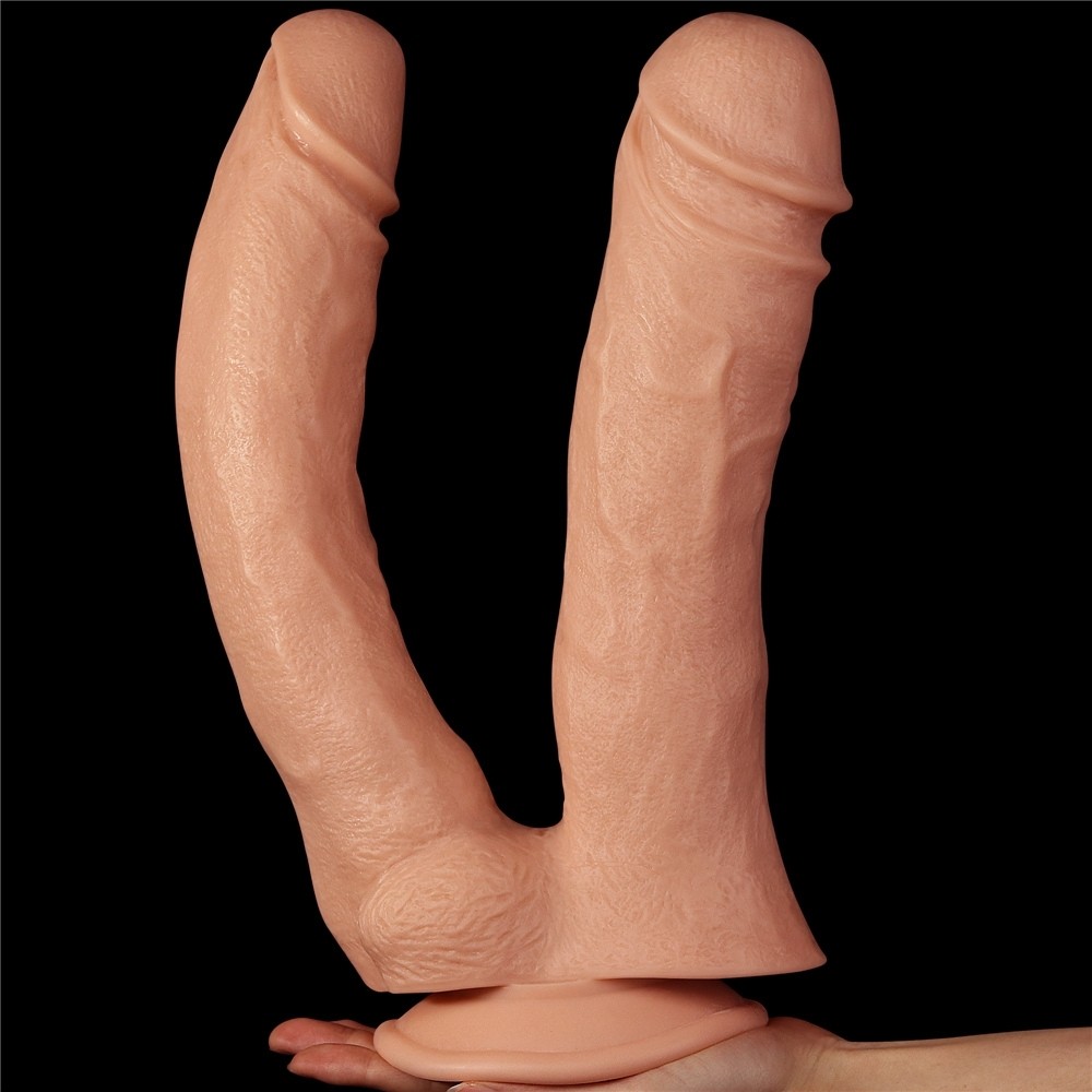 Lovetoy 12 Realistic Mega Double Dildo 33 Cm Çift Taraflı Realistik Penis