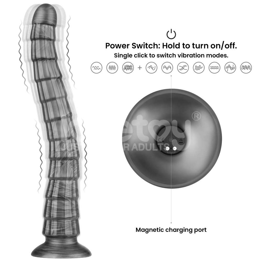 Lovetoy King Sized Vibrating Vibrax Slider 35 Cm Titreşimli Penis