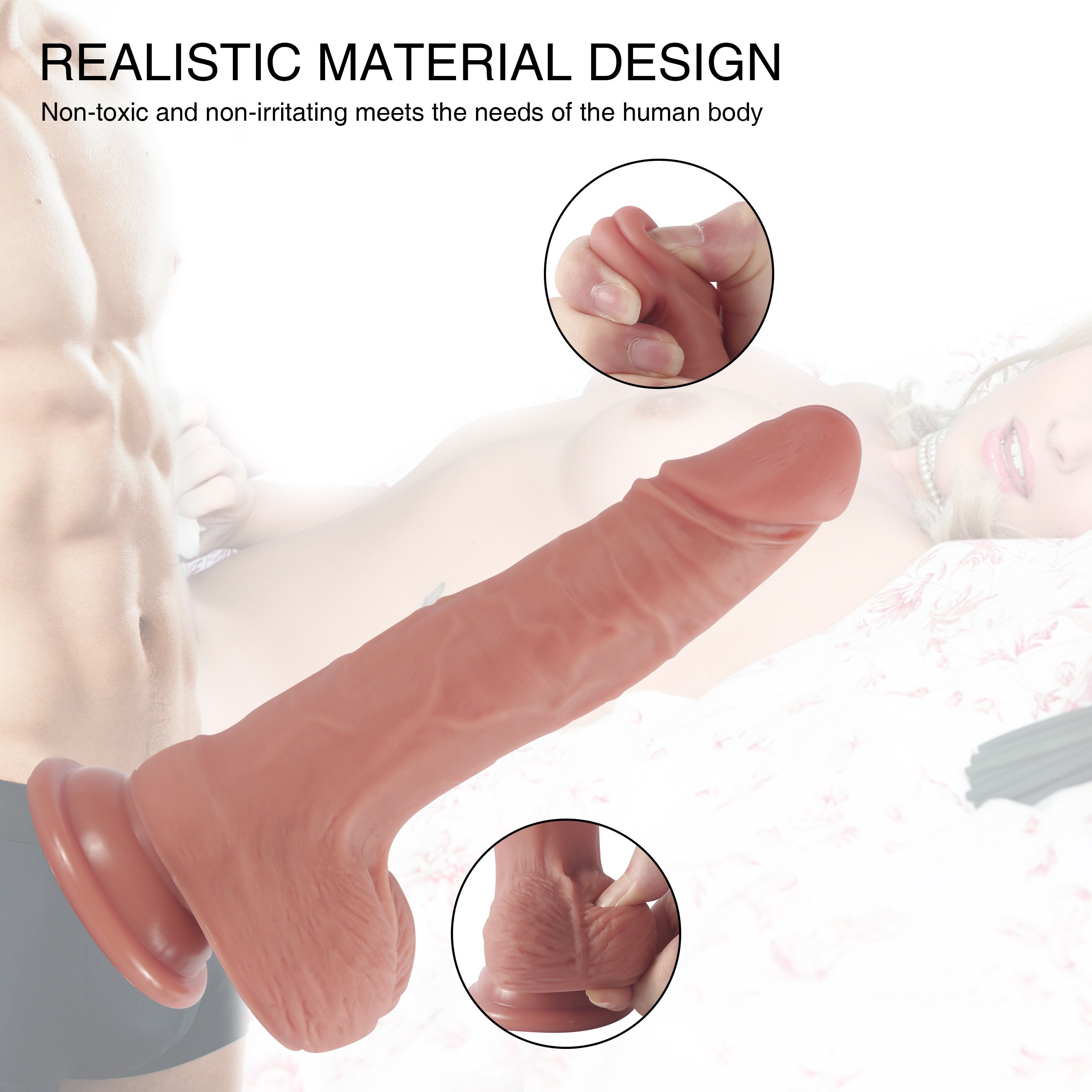 Dildo Series Diego 19 cm Flexible Realistik Penis Model 2