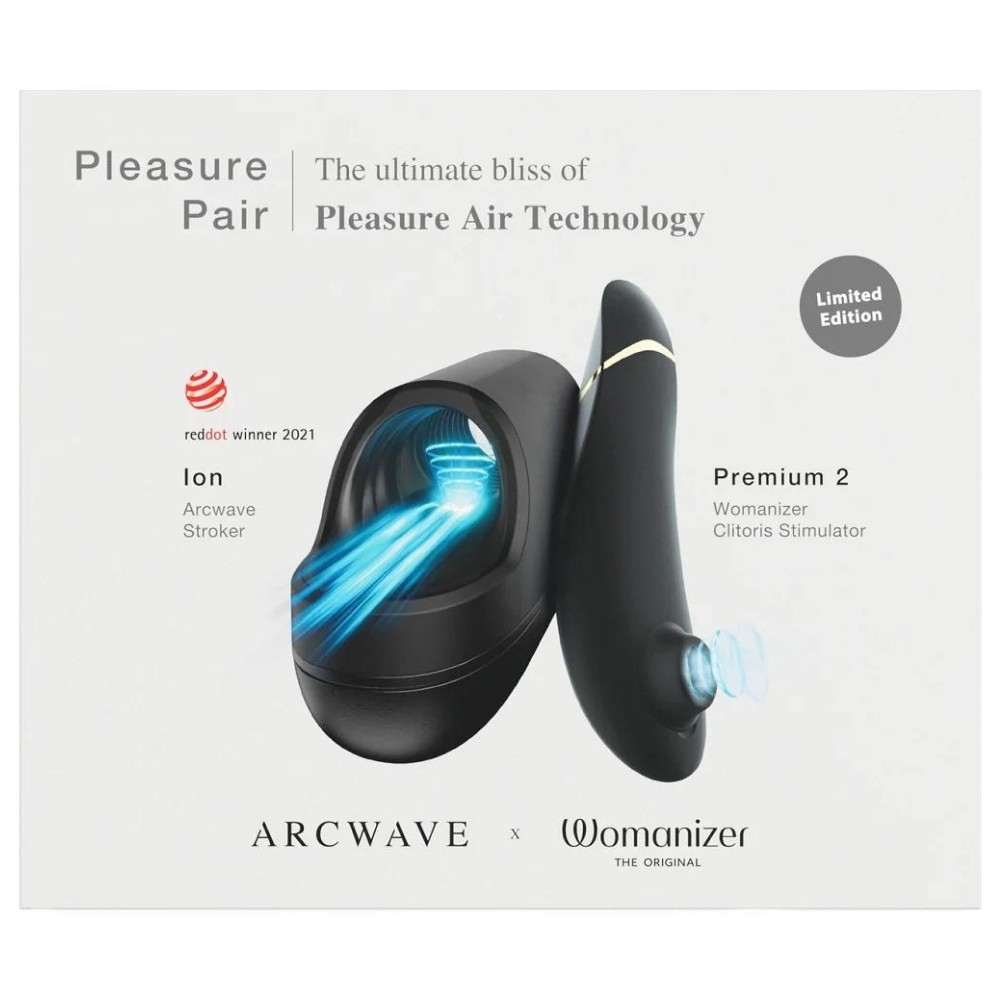 Arcwave Ion Stroker ve Womanizer Premium 2 Pleasure Air Çiftlere Özel Set 