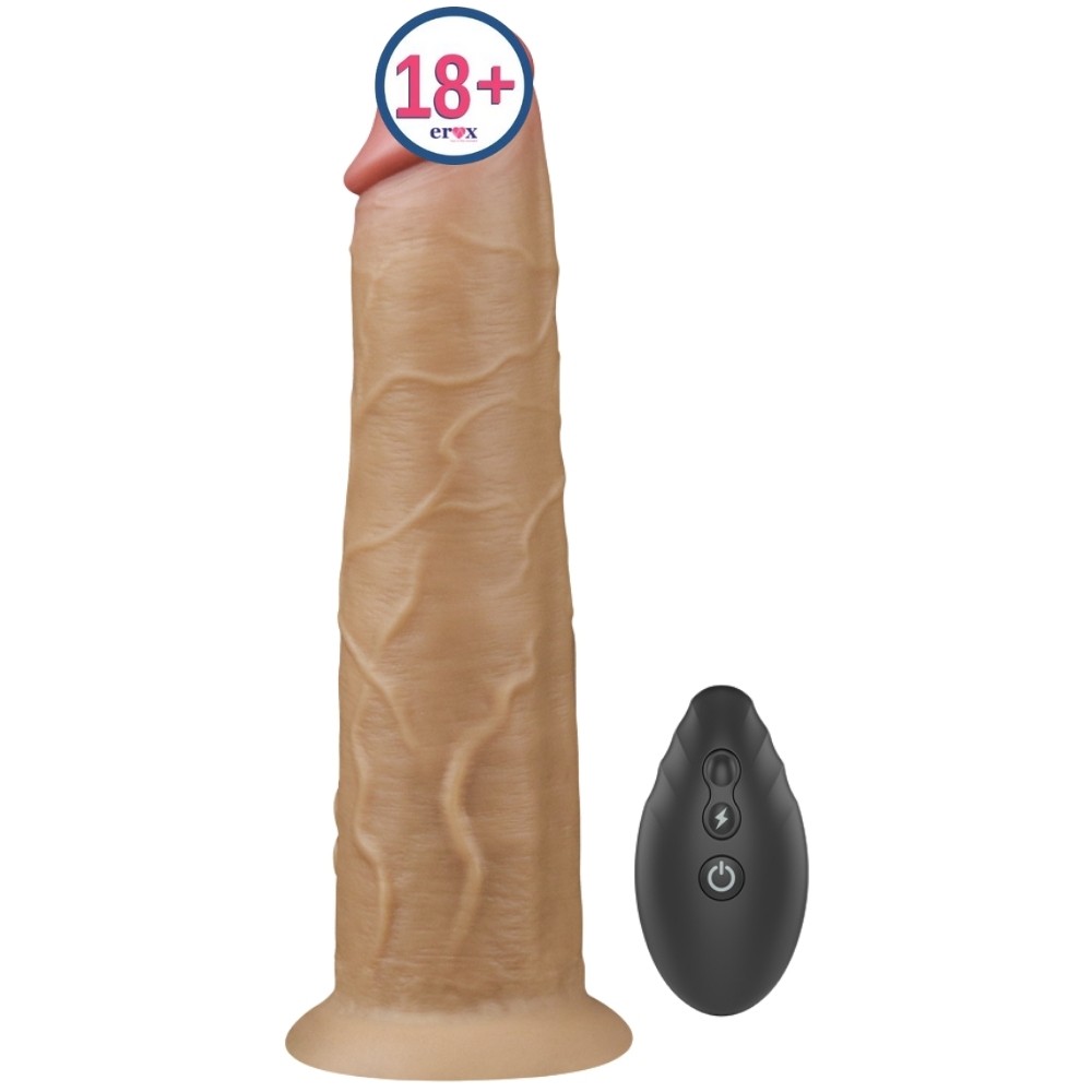 Lovetoy Dual Layered Platinum Silicone 20.5 Cm Titreşimli Realistik Penis