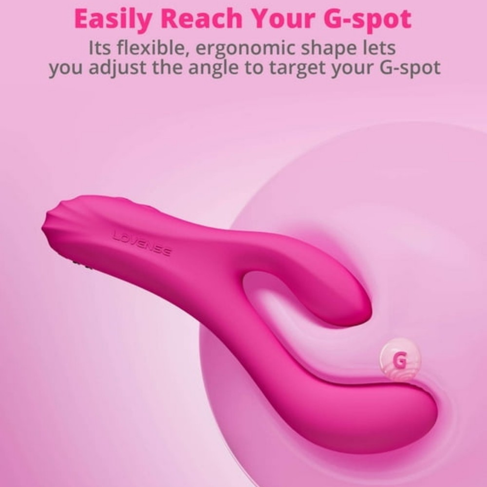 Lovense Osci 3 Hareketli Telefon Kontrollü ve Isıtmalı Rabbit Vibratör