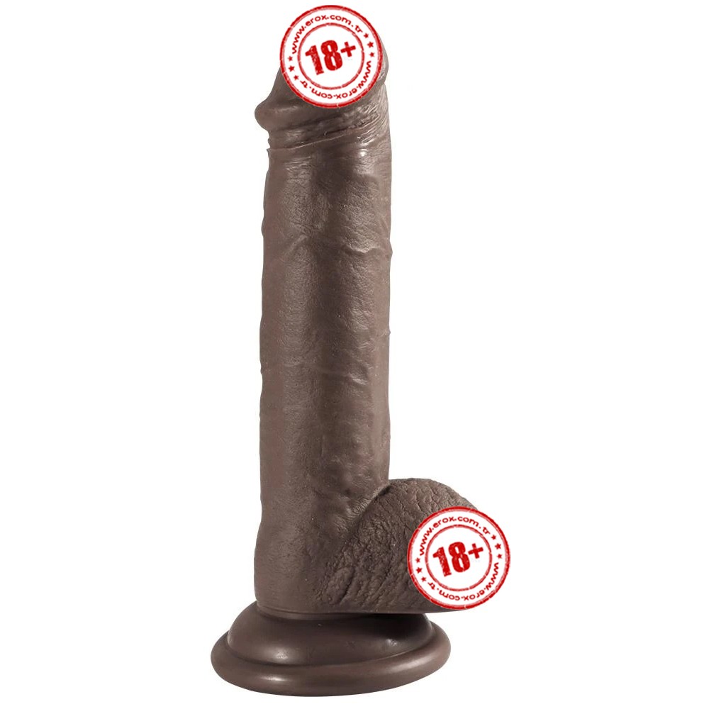 Shequ Dildo Series Addison Natural Dokdu 17 Cm Realistik Zenci Penis