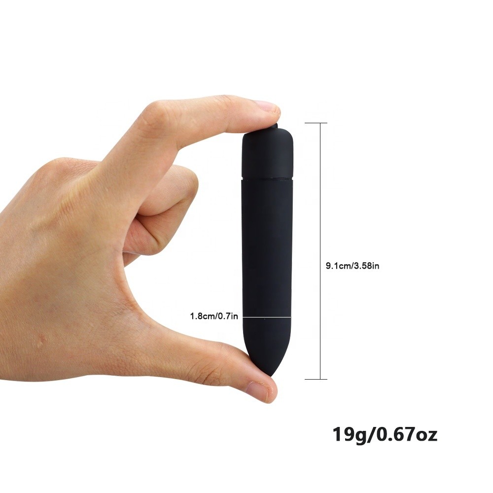 Erox 10 Mode Vibration Mini Bullet Vibrator Siyah