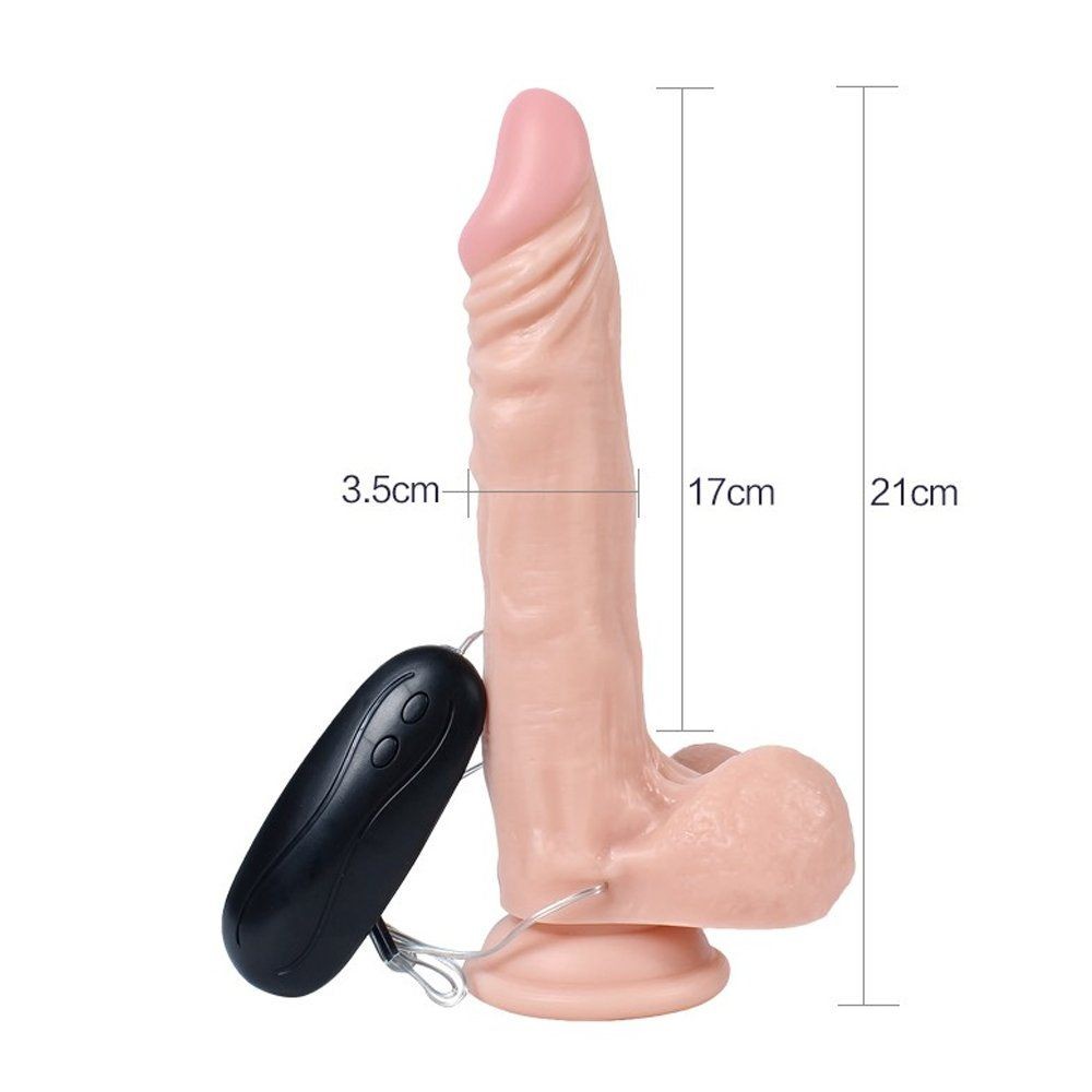 Dildo Series Yuan 21 Cm 10 Modlu Titreşimli Realistik Penis
