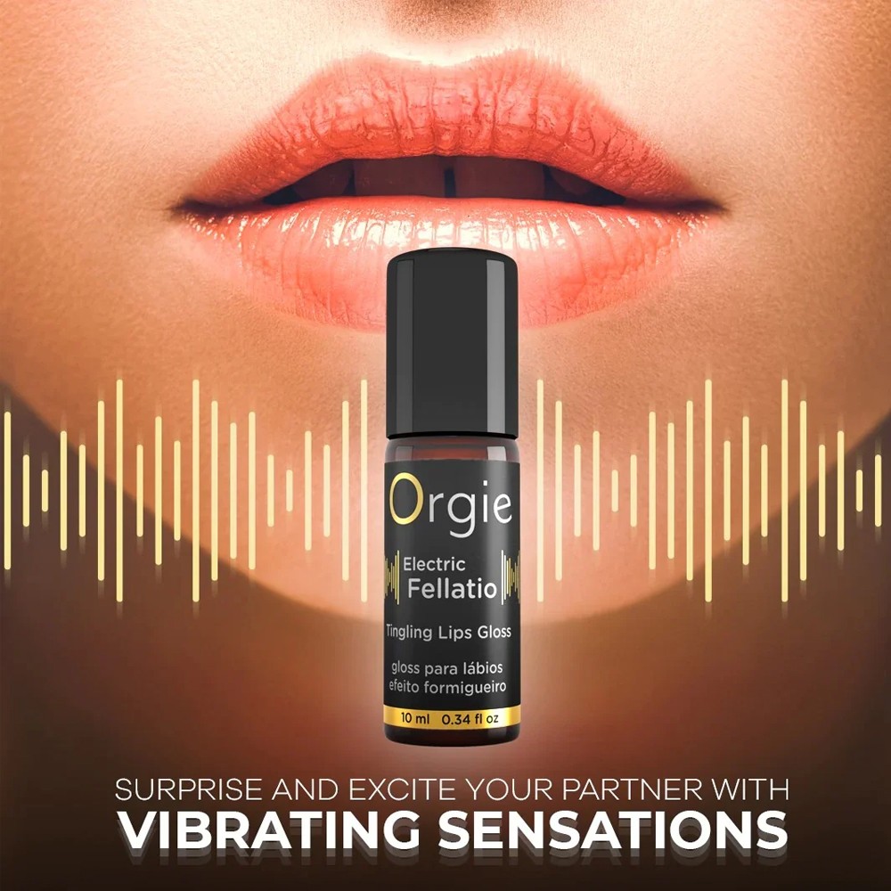 Orgie Electric Fellatio Tingling Lip Gloss 10 ml. Oral Seks Jeli