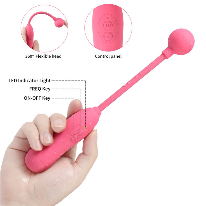 Shequ 360 Derece Dönebilen G-Spot Uyarıcılı 10 Modlu Vibratör