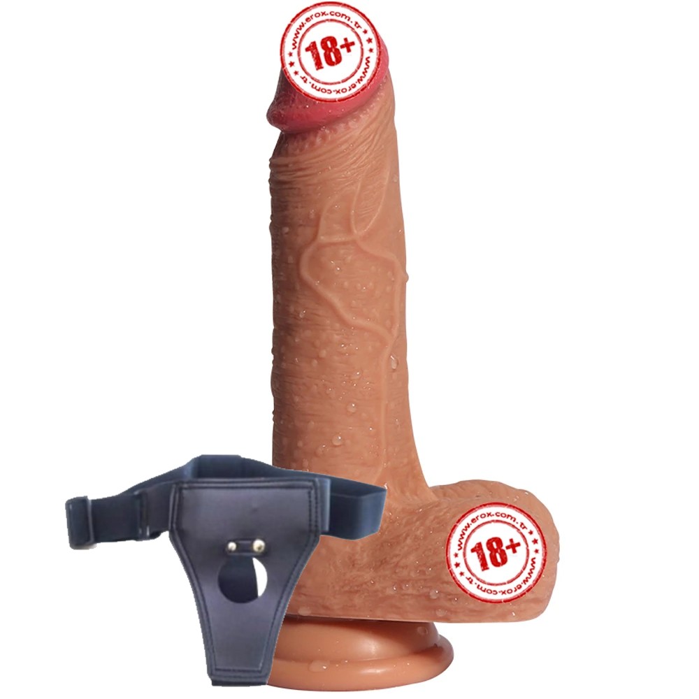 Shequ Little Dean Belden Bağlamalı 19.5 Cm Strapon Realistik Penis