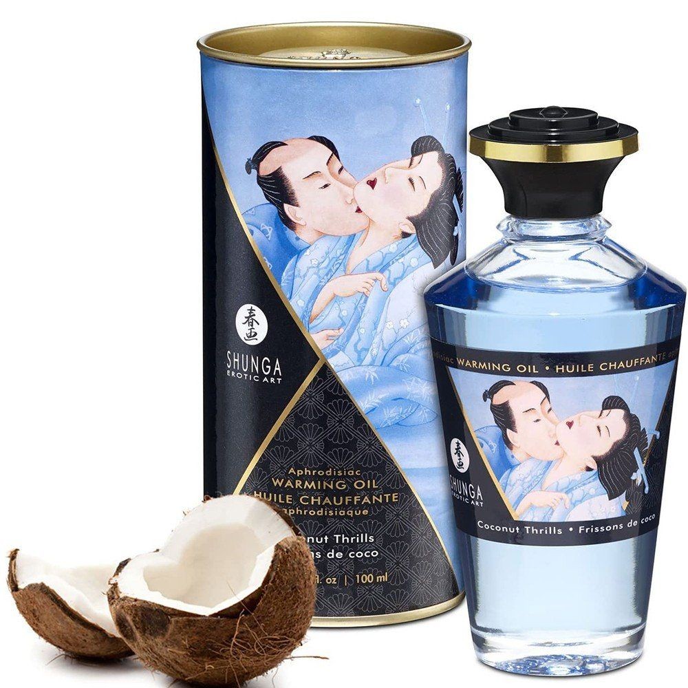 Shunga Aphrodisiac Warming Oil Coconut Aromalı Isıtmalı Masaj Yağı 100 Ml.