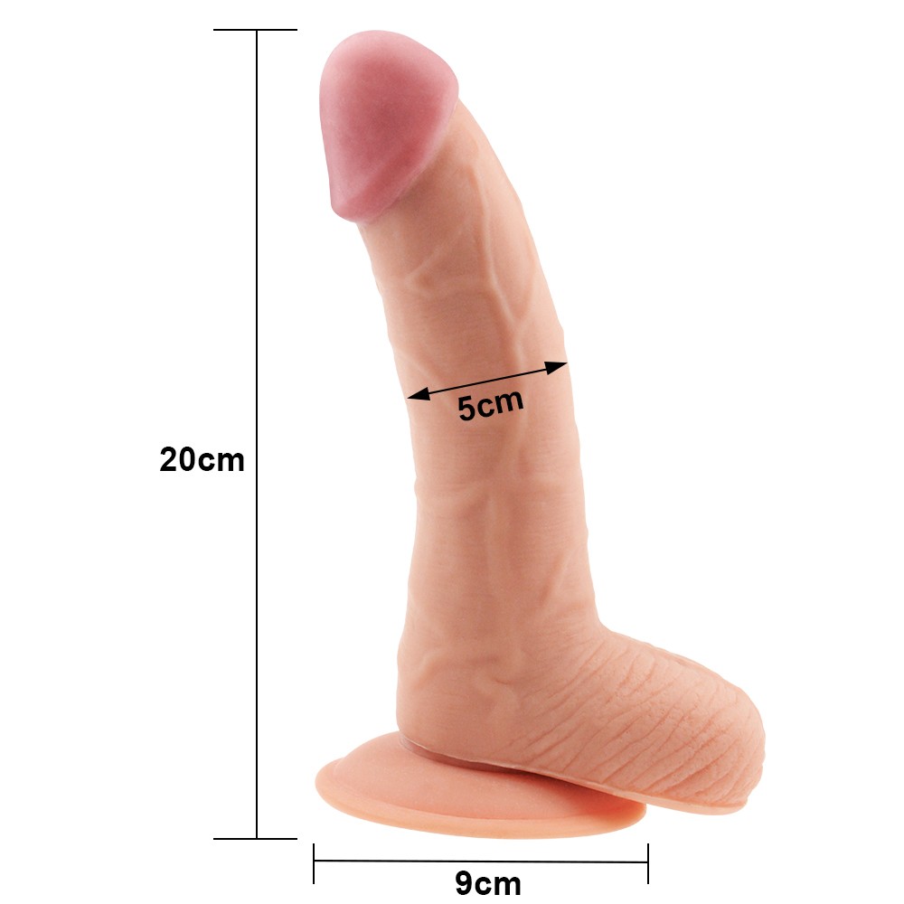 Lovetoy The Ultra Soft Dude 20 cm Realistik Yumuşak Penis