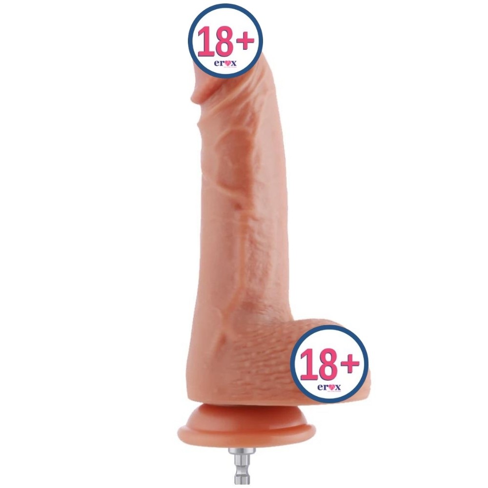 Hismith Sex Machine Dildo KlicLok Natural Dokulu 20 Cm Realistik Penis