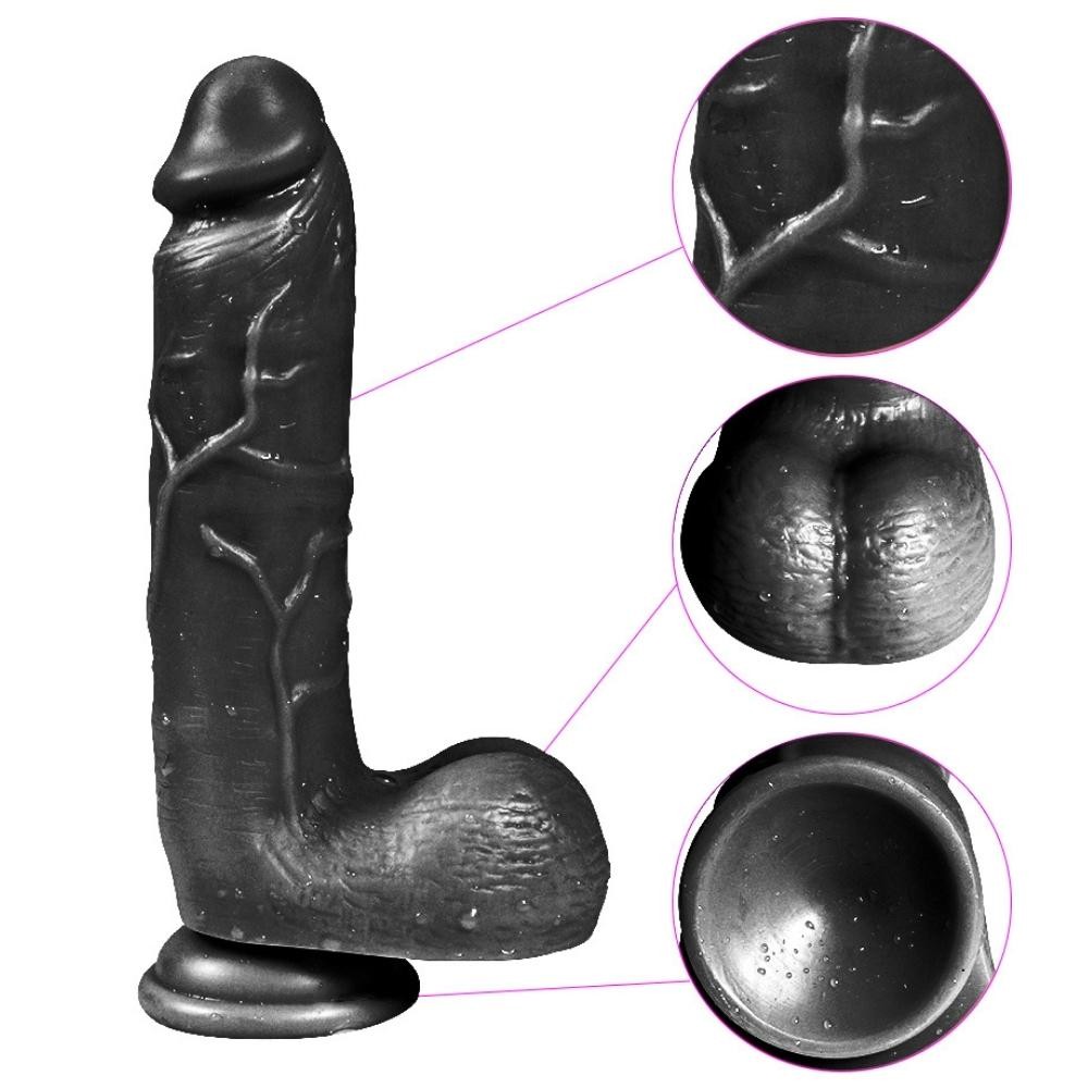 Dildo Series Adam Rubber 21 Cm Zenci Realistik Penis