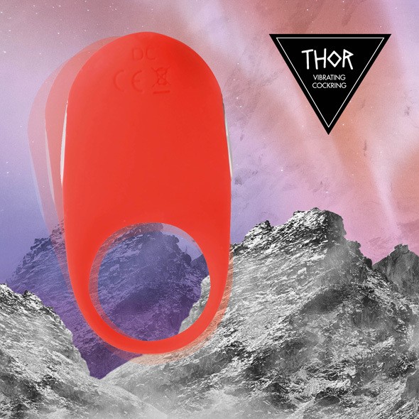 Feelztoys Thor Cock Ring Titreşimli Penis Halkası Red