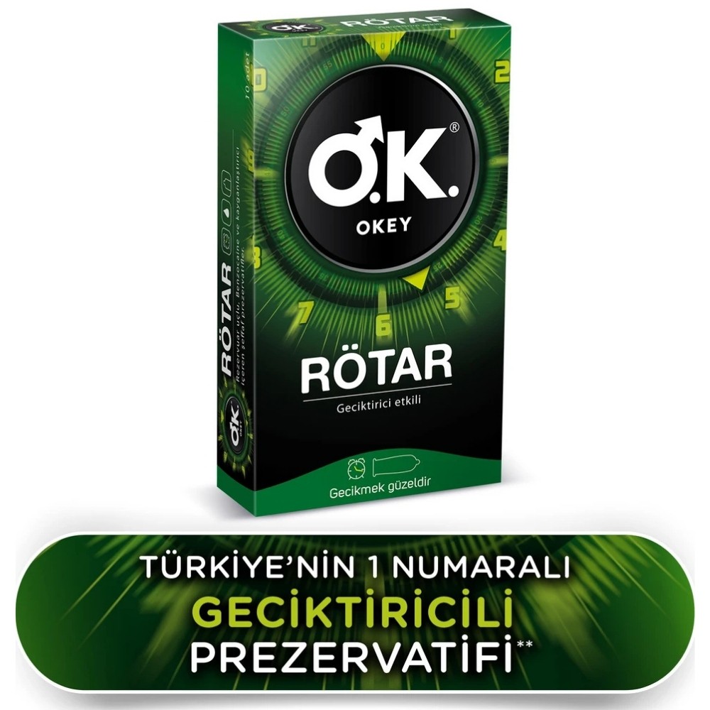 Okey Rötar 10'lu Prezervatif