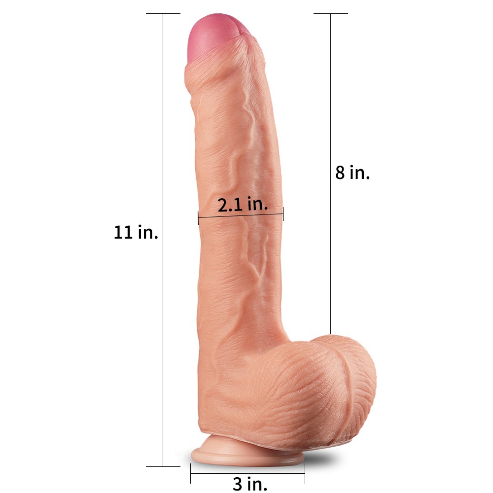 Nature Cock Ekstra Yumuşak 28 cm Realistik Strapon Kemerli Penis