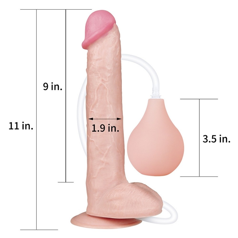 Lovetoy 11 Squirt Extreme 28 Cm Boşalabilen Realistik Penis