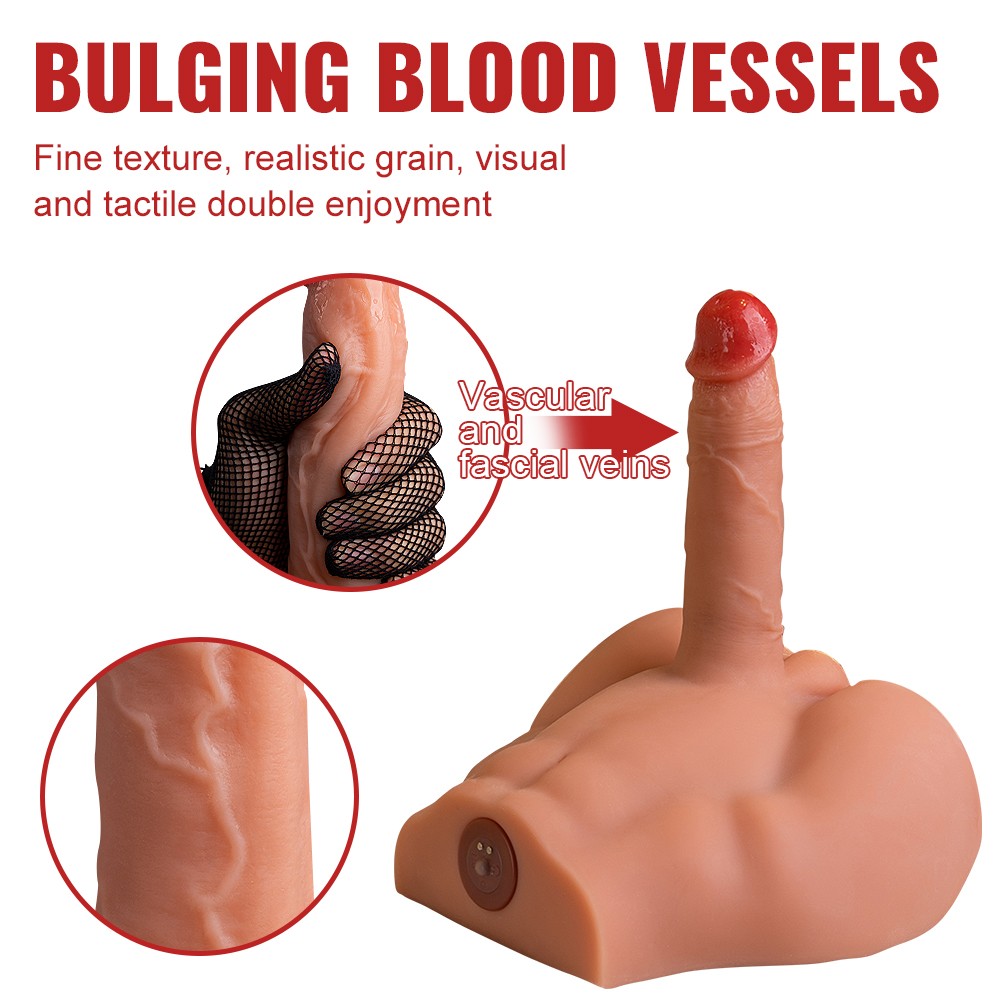 Shequ Peel Hareketli Realistik Erkek Yarım Vücut Masturbator SQ-MAR30022V