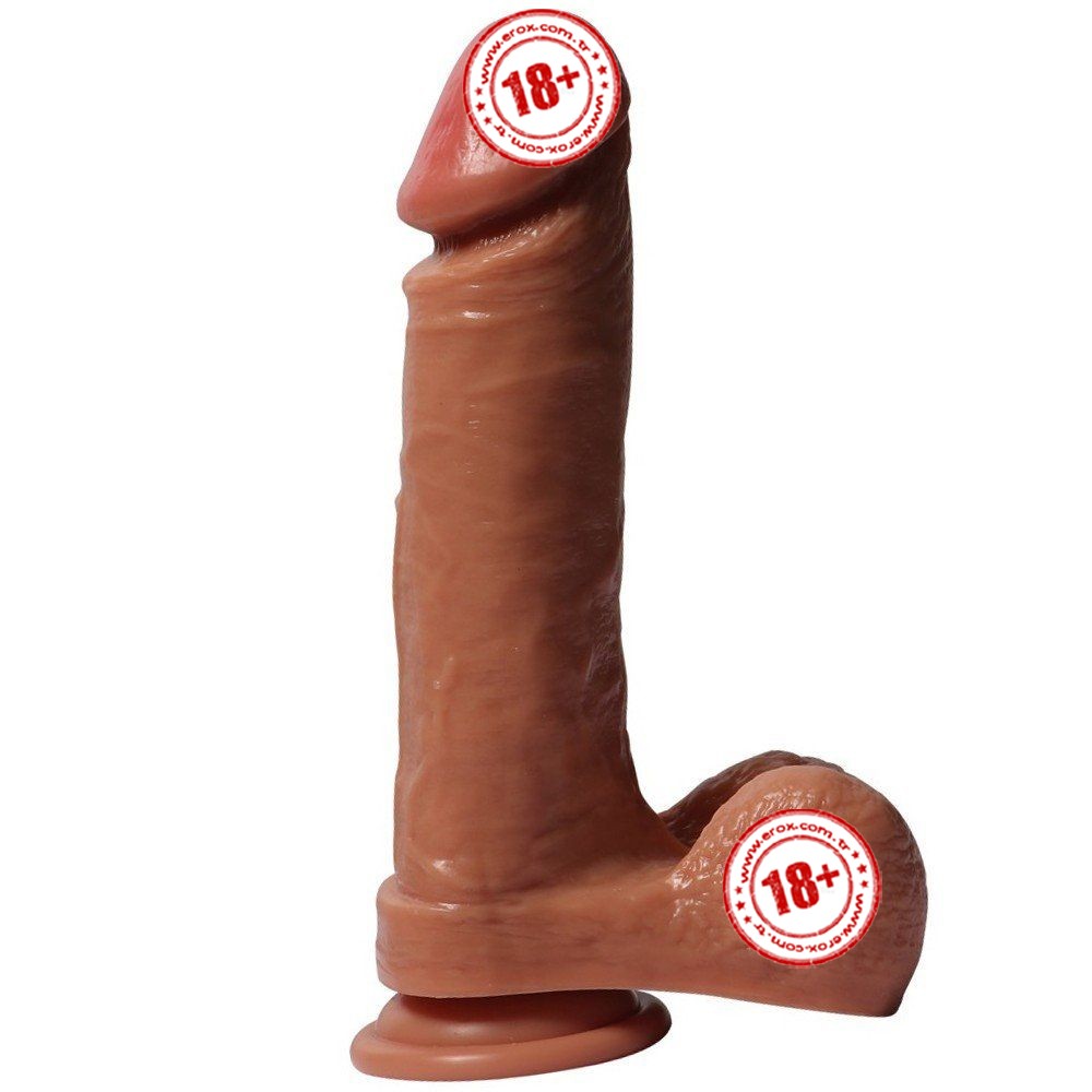 Shequ Dildo Series Desert Wolf Natural Doku 21 cm Realistik Penis SQ-WBD10032